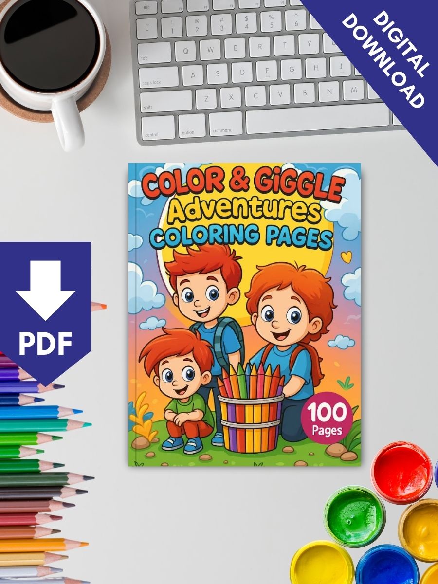 Color & Giggle Adventures - 100 Kids Coloring Pages - Image 2